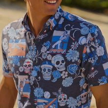 画像をギャラリービューアに読み込む, レインスプーナー メンズ アロハシャツ MLB® LOS ANGELES DODGERS DÍA DE LOS MUERTOS PERFORMANCE ALOHA SHIRT