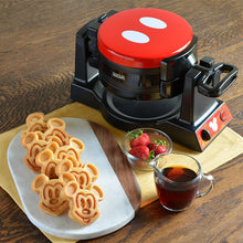 画像をギャラリービューアに読み込む, アメリカ キッチン用品 ディズニー ミッキーマウス 6枚焼き ワッフルメーカー ダブルフリップ 90周年記念 6枚焼き Disney