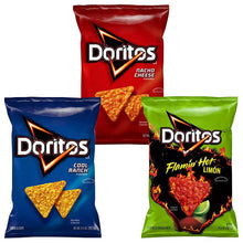 画像をギャラリービューアに読み込む, ☆3種類 3袋セット☆ Frito-Lay【 フリトレイ 3種類 3袋セット ドリトス Doritos ナチョ チーズ味 / クールランチ味 / フレーミングホット+ライム味 各1袋 9.25oz 262g】