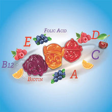 画像をギャラリービューアに読み込む, リル クリッターズ × パウパトロール / 子供用 ビタミン グミ /  ブルーベリー オレンジ チェリー / ガミーバイツ マルチビタミン / 190粒入り L'il Critters