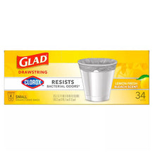 画像をギャラリービューアに読み込む, 3箱セット Glad【 グラッド / 香り付き ゴミ袋 / クロロックス レモンフレッシュの香り 4ガロン(15.1L) 34枚入り 】