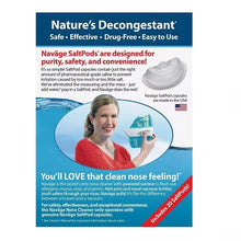 画像をギャラリービューアに読み込む, 電動鼻洗浄器 塩ポッド付き ナーサル ケア ノーズ クレンザー アンド ソルト ポッド Navage ナベージ