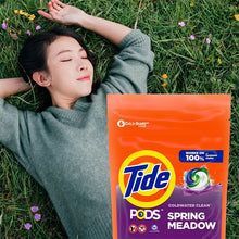 画像をギャラリービューアに読み込む, Tide【 タイド 洗濯洗剤 ポッド / スプリングメドーの香り 31パック入り / ランドリー ディタ―ジェント パック 3イン1 / 771g (27oz)】