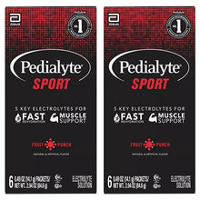 画像をギャラリービューアに読み込む, ☆ 2箱セット ☆ ペディアライト 電解質補給飲料 ドリンク エレクトライト パウダー スポーツ フルーツポンチ味 6袋入り Pedialyte