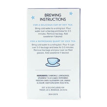 画像をギャラリービューアに読み込む, ☆ 4箱セット ☆ Trader Joe's【トレーダージョーズ ベッドタイム ハーブティー 20袋 1.09oz(31g)】