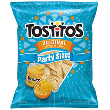 画像をギャラリービューアに読み込む, アメリカのお菓子 Frito-Lay Tostitos【 フリトレイ 2袋セット トスティートス パーティーサイズトルティーヤチップス オリジナル味 レストランスタイル & スクープ型 グルテンフリー 17oz 481.9g】
