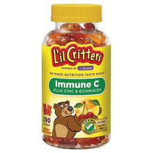 画像をギャラリービューアに読み込む, L'il Critters【リル クリッターズ / 子供用 ビタミン グミ /  ビタミンC 免疫サポート 亜鉛 エキナセア / チェリー ストロベリー オレンジ レモン / 190粒入り】