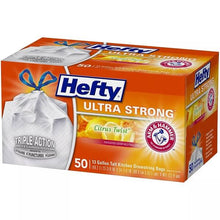 画像をギャラリービューアに読み込む, Hefty【 ヘフティ / ウルトラストロング トール ゴミ袋 / シトラスツイスト 13ガロン(49.2L) 50枚入り 】