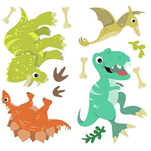 画像をギャラリービューアに読み込む, ルームメイト 貼ってはがせる ウォール ステッカー / フレンドリー ダイナソー / マルチカラー RoomMates