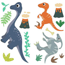 画像をギャラリービューアに読み込む, ルームメイト 貼ってはがせる ウォール ステッカー / フレンドリー ダイナソー / マルチカラー RoomMates