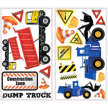 画像をギャラリービューアに読み込む, ルームメイト 貼ってはがせる ウォール ステッカー 工事の重機 コンストラクション トラック / マルチカラー RoomMates