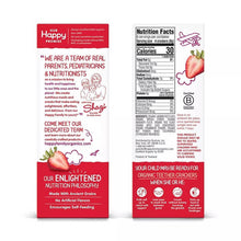 画像をギャラリービューアに読み込む, ☆ 2箱セット ☆ 生後10ヶ月以上 HappyBaby【ハッピーベイビー / 赤ちゃん用 お菓子 オーガニック ティーザー ストロベリー&ビート味 12袋セット 1袋2枚入り 】