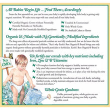 画像をギャラリービューアに読み込む, 生後4ヶ月以上 Earth's Best【アースズベスト / 離乳食 2箱セット オーガニック オートミール & マルチグレイン ベイビーシリアル 約16食分 8oz 227g】