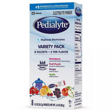 画像をギャラリービューアに読み込む, ☆ 2箱セット ☆ ペディアライト / 幼児用 電解質補給飲料ドリンク / エレクトライト パウダー バラエティ パック/ ストロベリー味 フルーツパンチ味 グレープ味 アップル味 / 8各2袋 合計8袋入り (約68g) Pedialyte