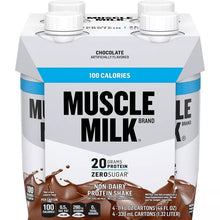 画像をギャラリービューアに読み込む, CytoSport【CytoSport サイトスポーツ GENUINE マッスルミルク プロテイン シェイク 100キロカロリー チョコレート味 330ml×4本】