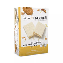 画像をギャラリービューアに読み込む, ☆ 3箱セット ☆ Power Crunch【 パワークランチ / プロテイン ウエハース ピーナッツバター クリーム味 5本入り 7oz/200g】