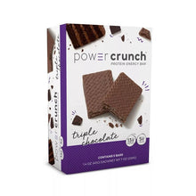 画像をギャラリービューアに読み込む, ☆ 3箱セット ☆ Power Crunch【パワークランチ / プロテイン ウエハース トリプルチョコレート味 5本入り 7oz/200g】