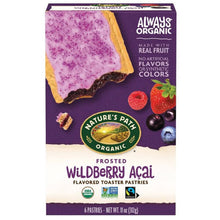 画像をギャラリービューアに読み込む, Nature's Path【ネイチャーズパス オーガニック ペイストリー菓子 トースター ペイストリー フロスト ワイルドベリーアサイー味 6枚入り 11oz 312g】