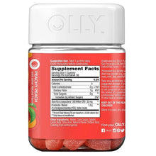 画像をギャラリービューアに読み込む, Olly 【オリー サプリメント グミ/ 大人用 プロバイオティクス & プレバイオティクス Probiotic + Prebiotic ピーチ / 整腸 免疫 30粒入り 】