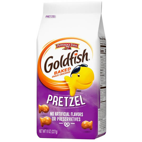 3袋セット] アメリカお菓子 ゴールドフィッシュ プレッツェル 1袋 8oz