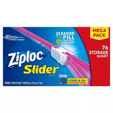 画像をギャラリービューアに読み込む, ☆2箱セット☆ Ziploc【ジップロック スライダー ストレージ クオートサイズ メガパック 76枚入り】