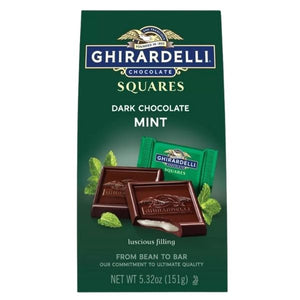 [2袋セット] ギラデリ チョコレート ダークチョコレート ミント スクエア / 5.32oz 151g Ghirardelli