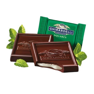 [2袋セット] ギラデリ チョコレート ダークチョコレート ミント スクエア / 5.32oz 151g Ghirardelli