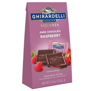 [選べるセット数] [1セット 2袋] ギラデリ チョコレート ダークチョコレート ラズベリー味 フィリング スクエア / 5.32oz 151g Ghirardelli