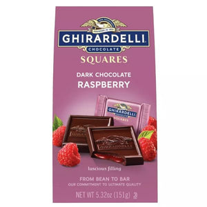 [選べるセット数] [1セット 2袋] ギラデリ チョコレート ダークチョコレート ラズベリー味 フィリング スクエア / 5.32oz 151g Ghirardelli