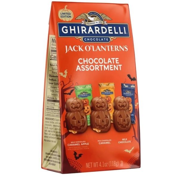 [選べるセット数] [1セット2袋] ギラデリ チョコレート ハロウィン限定 1セット2袋入り ギラデリ チョコレート ジャック オー ランタン パンプキン型 チョコレート 詰め合わせセット 1袋 4.1oz 118g Ghirardelli