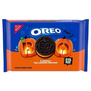 [選べる袋数 まとめ買いでお得] ハロウィン限定 アメリカのお菓子 オレオ ハロウィン ブー！ オレンジクリーム 6種のクッキーデザイン 1袋 1lb 2.71oz 530g Nabisco ナビスコ