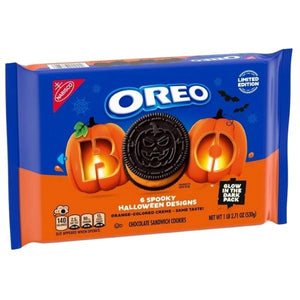 [選べる袋数 まとめ買いでお得] ハロウィン限定 アメリカのお菓子 オレオ ハロウィン ブー！ オレンジクリーム 6種のクッキーデザイン 1袋 1lb 2.71oz 530g Nabisco ナビスコ