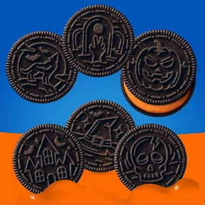 [選べる袋数 まとめ買いでお得] ハロウィン限定 アメリカのお菓子 オレオ ハロウィン ブー！ オレンジクリーム 6種のクッキーデザイン 1袋 1lb 2.71oz 530g Nabisco ナビスコ