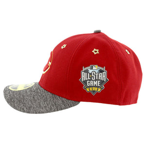 New Era【ニューエラ 59Fifty All Star Game 2016 Cincinnati Reds シンシナティ・レッズ ロゴ入り野球帽 キャップ 赤 つば丸 11336757】