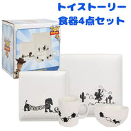 ディズニー トイストーリー セラミック お皿セット ディナープレート 大＆小 / スープボール / マグカップ 全4ピース Disney