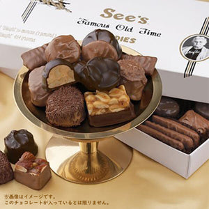 See's Candies【シーズキャンディ アソート チョコレート 1箱 454g 約26粒入り ミルク / ダーク チョコレート 詰め合わせ】