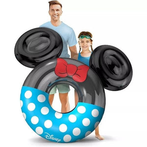 ディズニー ミニーマウス 浮き輪 プール用 ラージ フロート ブラック/ブルーマルチカラー