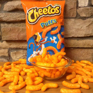 ☆2種類2袋セット☆ Frito-Lay【 フリトレイ アメリカのお菓子 チートス パフス Cheetos Puffs オリジナル味 & フレーミングホット味 1袋当たり 8oz 226.8g】