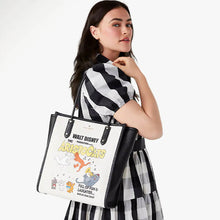 画像をギャラリービューアに読み込む, Kate Spade × Disney【 ケートスペード × ディズニー おしゃれキャット KC615 エラ ノースサウス トート レザー ホワイト/マルチカラー】
