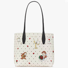 画像をギャラリービューアに読み込む, Kate Spade × Disney【 ケートスペード × ディズニー 美女と野獣 リバーシブル トートバッグ KE572 ブラック/ホワイト】
