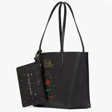 画像をギャラリービューアに読み込む, Kate Spade × Disney【 ケートスペード × ディズニー 美女と野獣 リバーシブル トートバッグ KE572 ブラック/ホワイト】
