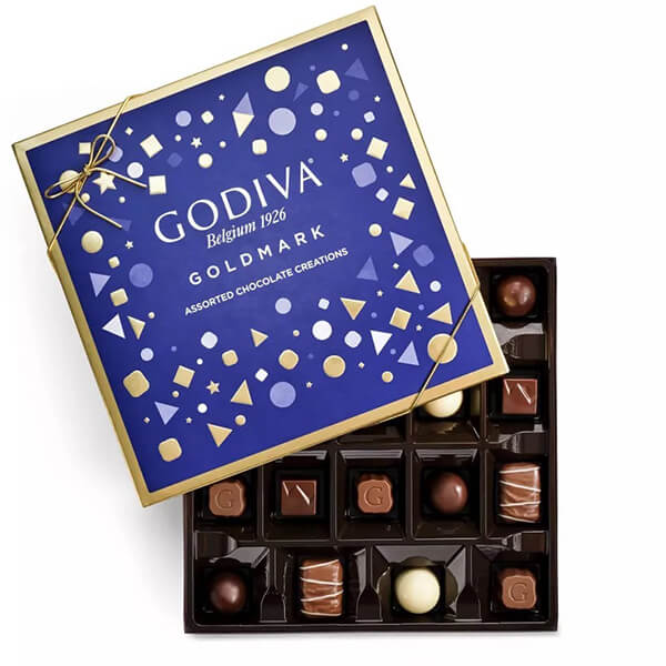 [選べる箱数] GODIVA ゴディバ チョコレート ゴールドマーク アソート チョコレート ボックス / 詰め合わせ 1箱 18粒入り 7.7oz 218g