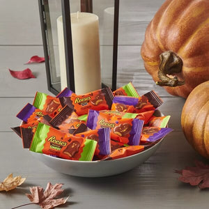 [3袋セット] ハロウィン限定 ハーシーズ / ハロウィン チョコレート リーセス ピーナッツバターカップ パンプキン / こうもり オバケの形 9oz (255g)  Hershey's
