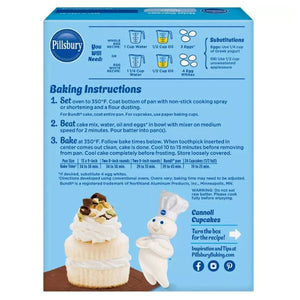 [2箱セット] ピルズバリー モイストサプリームケーキミックス ホワイトケーキ 15.25oz 432g Pillsbury