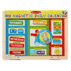 子供 英語 教育 おもちゃ Melissa & Doug【 メリッサ＆ダグ マグネット式 英語のカレンダー/ 82枚 / My First Daily Magnetic Calendar】