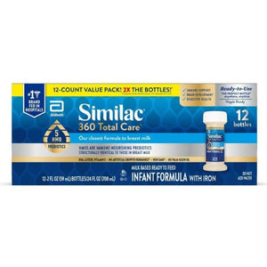 [新生児から12か月]  シミラック 液体ミルク 360 トータルケア  2oz 59ml×12本入り Similac 新生児から