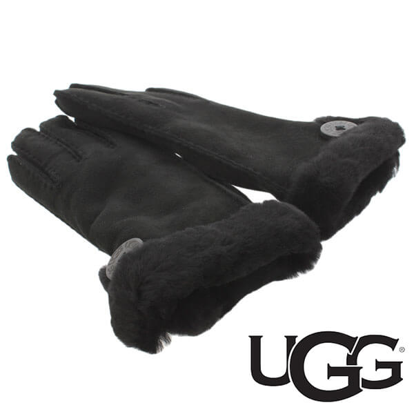 UGG手袋　ブラック　レディース
