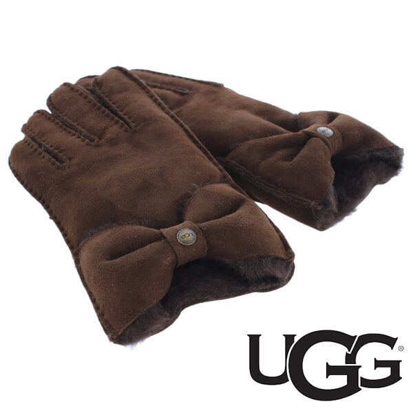 【業者様向 バルク販売】UGG 【アグ / レディース 手袋 グローブ 15216 / CLASSIC BOW GLOVE / Chocolate  チョコレート】