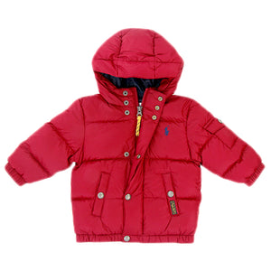 最後1点 Polo Ralph Lauren 【ポロ ラルフ ローレン キッズ ダウンジャケット 320666547002 フレンチネイビー×レッド】