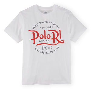 POLO Ralph Lauren【ポロ・ラルフローレン/ロゴ Tシャツ 半袖 / ホワイト 】